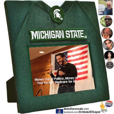 Sports Decor, NCAA Michigan State, Picture Frame For 4 by 6