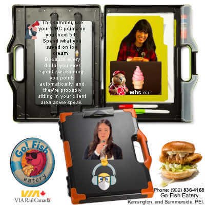 Clipboard Storage Box Black and Orange, 83326