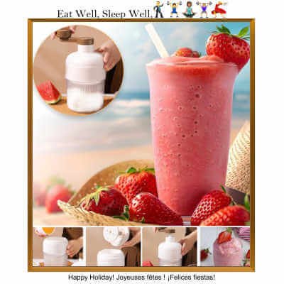 Manual Ice Shaver, Ice Crusher & Snow Cone Maker with 2 Ice Trays