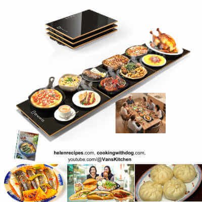 Warmers for Parties Buffet, 47 by 12 with 8-Level Temperature, CedarAce Food