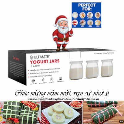 Yogurt Jars - Make More Delicious Yogurt! 8 Count Small Glass Yogurt Cups, Ultimate