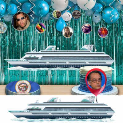 Beistle 4Feet 9in Wide Cardstock Articulated Nautical Cruise Ship Decorations