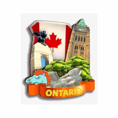 Ontario Canada Fridge Magnet Wooden Collection 3D, 621, Orlybar