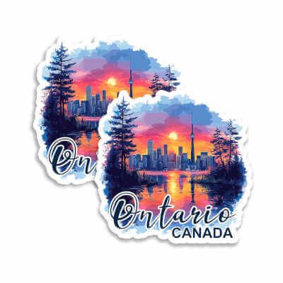 Ontario Province Canada Magnet 4 Inch 2-Pack, Souvenir ID44999