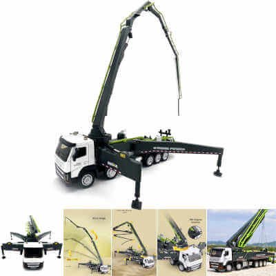 Concrete Pump Truck Toy for Kids and Todders Alloy 1-50