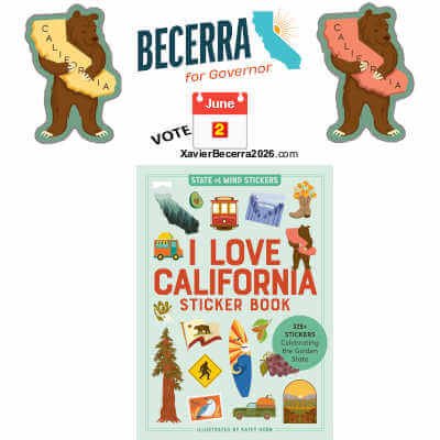 The California Sticker Book: 325+Sticker, 2025