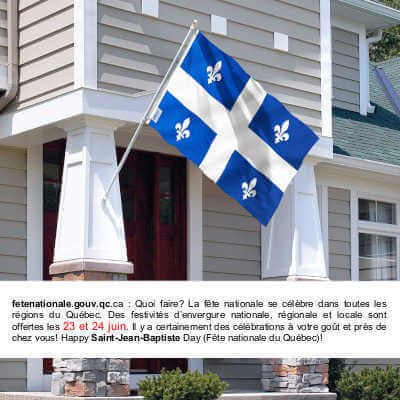 Breeze 3 by 5 Foot Quebec Flag, ANLEY Fly