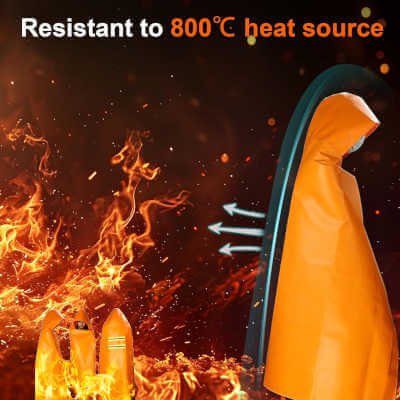 DIBBATU Fireproof Cloak, Fire Escape Cloak