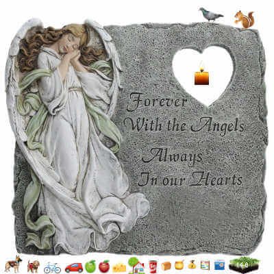 Roman, 11 Memorial Angel Stepping Stone, Joseph’s Studio