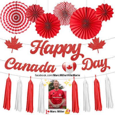 Happy Canada Day Party Decorations, 10PCS, Rakuto