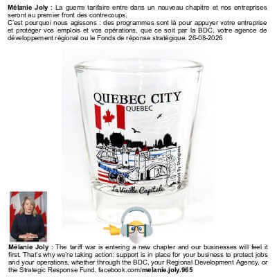Quebec Canada Great Canadian Shot Glass