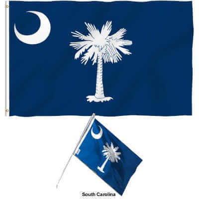 ANLEY Fly Breeze 3×5 Foot South Carolina State Polyester Flag