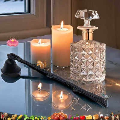 Candle Snuffer Extinguisher with Long Handle Branch Shape, WOPARTY